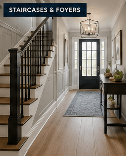 Foyer and staircase project 8